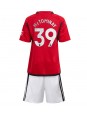 Manchester United Scott McTominay #39 Kotipaita Lasten 2023-24 Lyhythihainen (+ shortsit)